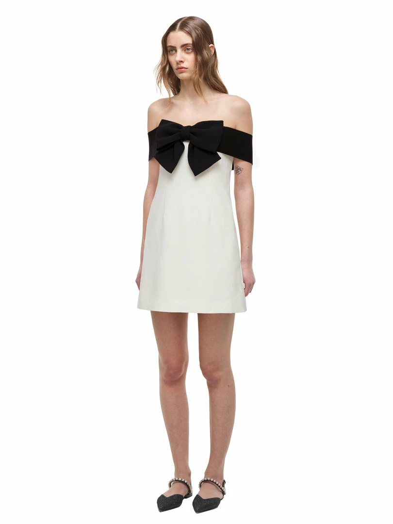Self-portrait READY TO WEAR Off Shoulder Bow Dress