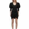Self-portrait Black Stretch Crepe Mini Dress