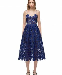 Self-portrait Azaelea Dress Cobalt READY TO WEAR