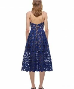 Self-portrait Azaelea Dress Cobalt READY TO WEAR