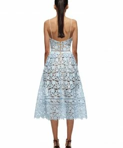 Self-portrait Azaelea Dress Sky Blue READY TO WEAR