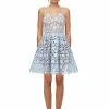 Self-portrait Blue Mini Azaelea Dress READY TO WEAR
