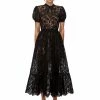 Self-portrait READY TO WEAR Guipure Lace Midi Dress