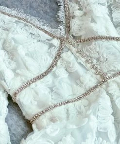 Self-portrait Ribbon Lace Maxi Dress READY TO WEAR