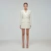 Self-portrait Metallic Boucle Tailored Mini Dress READY TO WEAR