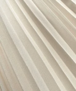 Self-portrait Ivory Chiffon Pleated Maxi Dress