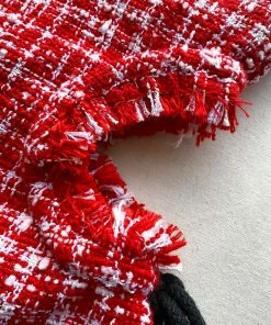 Self-portrait Red Boucle Cut Out Mini Dress READY TO WEAR