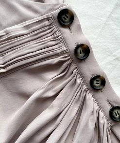 Self-portrait Taupe Wrap Mini Dress READY TO WEAR