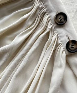 Self-portrait Ivory Wrap Midi Skirt READY TO WEAR