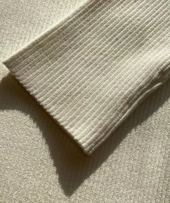 Self-portrait White Knit Scallop Edge Midi Dress