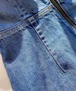 Self-portrait READY TO WEAR Blue Denim Bow Mini Dress