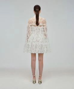 Self-portrait Brocade Ribbon Lace Cape