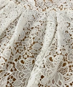 Self-portrait White Floral Guipure Strapless Mini Dress READY TO WEAR