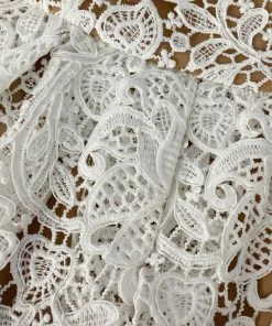 Self-portrait White Floral Guipure Strapless Mini Dress READY TO WEAR