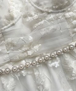 Self-portrait Ivory Blossom Sequin Tiered Maxi Dress READY TO WEAR