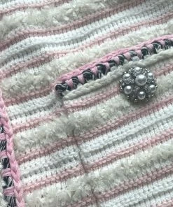 Self-portrait Pastel Multi Stripe Knit Skirt READY TO WEAR