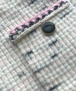 Self-portrait READY TO WEAR Ivory Contrast Yarn Knit Skirt