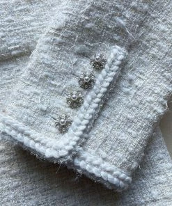 Self-portrait Metallic Boucle Jacket