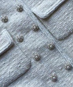 Self-portrait Metallic Boucle Jacket