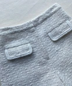 Self-portrait Metallic Boucle Shorts