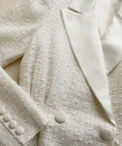 Self-portrait Metallic Boucle Tailored Mini Dress READY TO WEAR